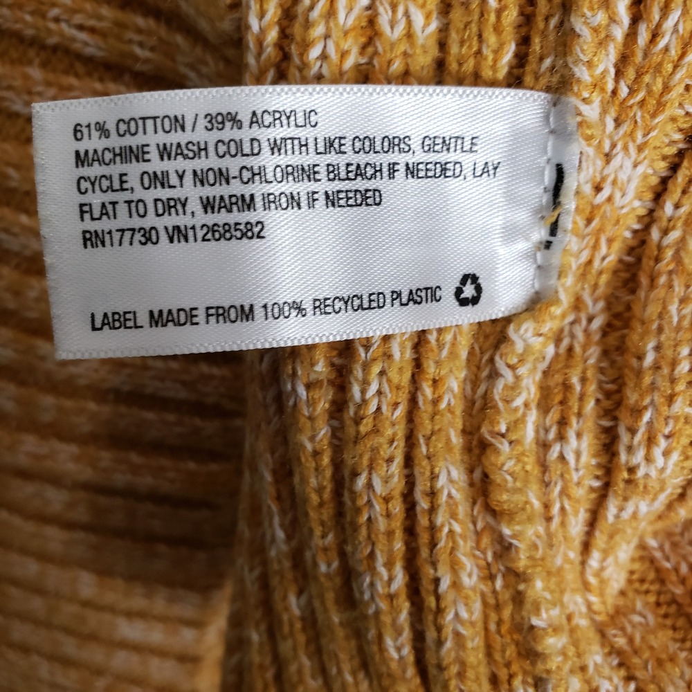 Universal Thread Size XL Chunky Knit Sweater Gold Fisherman Boho Granola Girl - Picture 6 of 7